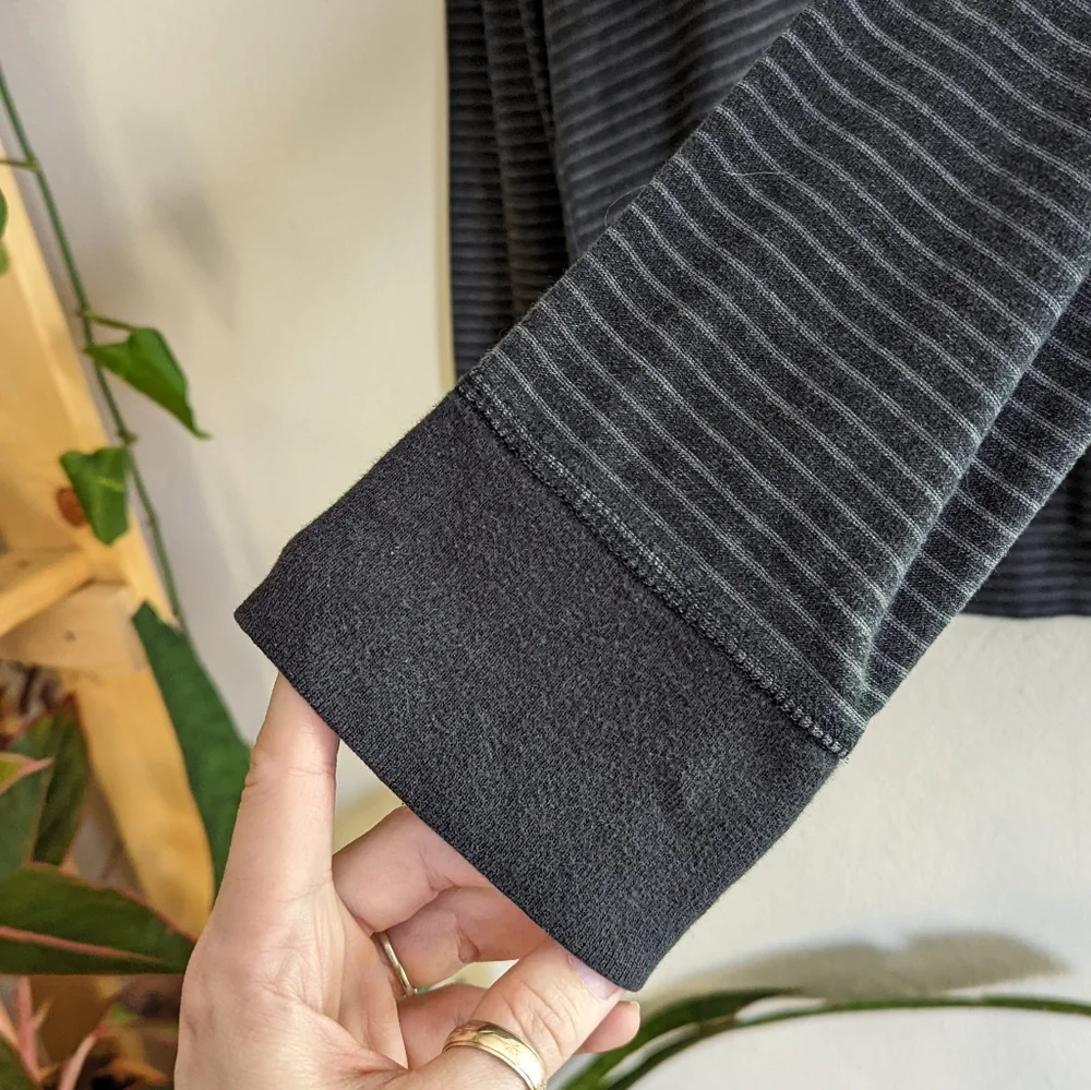 Banana Republic | Hooded Quarter Button Textured Sweatshirt